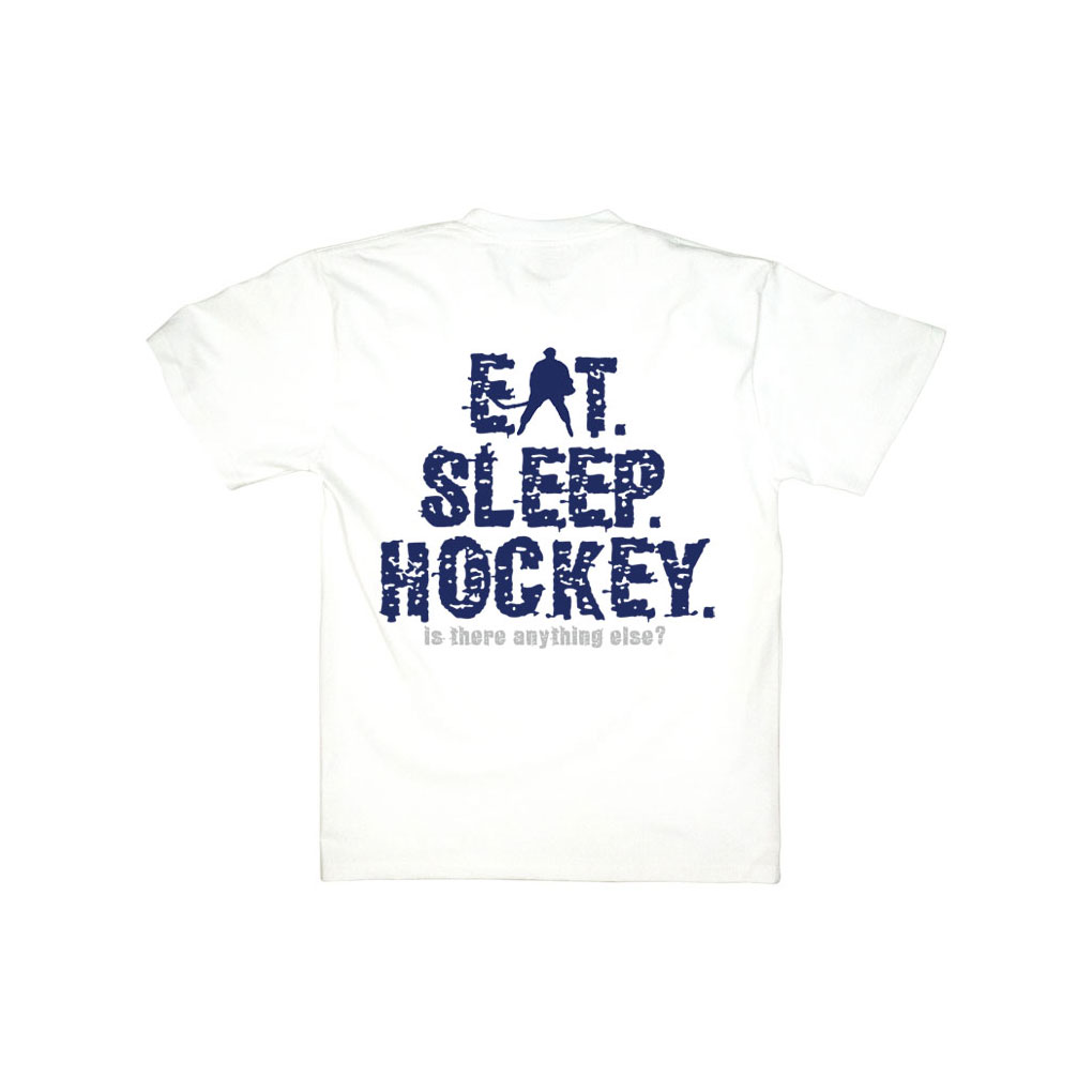 Eat Sleep Hockey T-shirt Vit